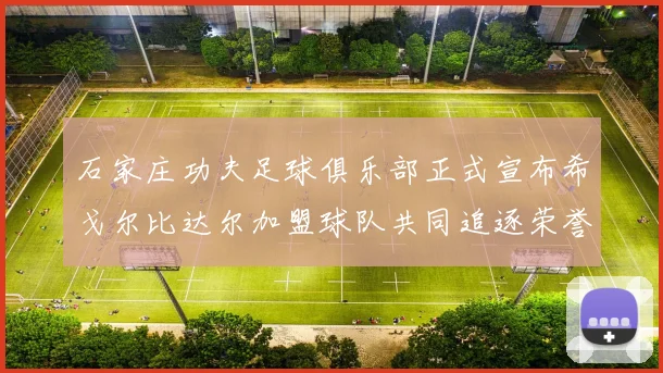 石家庄功夫足球俱乐部正式宣布希戈尔比达尔加盟球队共同追逐荣誉